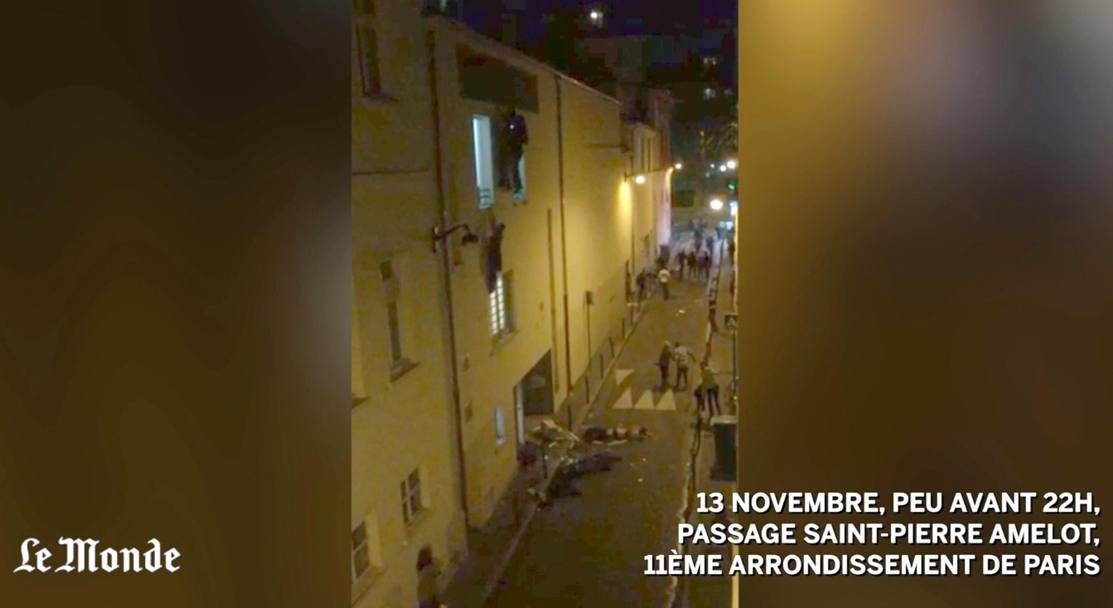 Le immagini dell’attentato al Bataclan nel video di Le Monde ANSA 